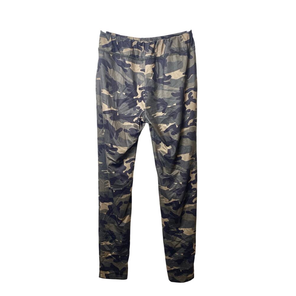 L&B Lucky and Blessed Women's Green Camo Leggings Size Medium